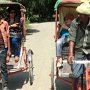 快走中のリキシャ！